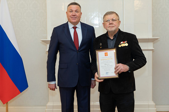 Череповецкий скульптор Александр Шебунин получил Благодарность Президента России